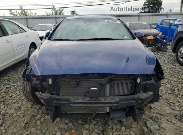 5NPE34AB2JH663627 2018 HYUNDAI SONATA Blue Front view