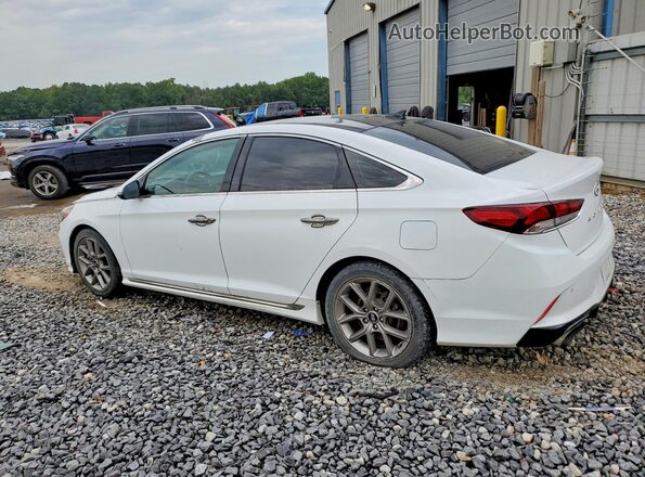 5NPE34AB2JH703169 2018 HYUNDAI SONATA White Задня ліва чверть