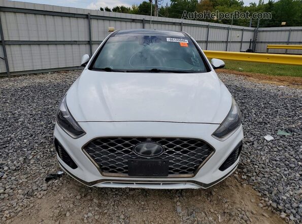 5NPE34AB2JH703169 2018 HYUNDAI SONATA White Вид спереду
