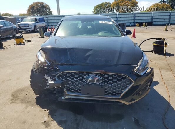 5NPE34AB2KH742488 2019 HYUNDAI SONATA Black Front view