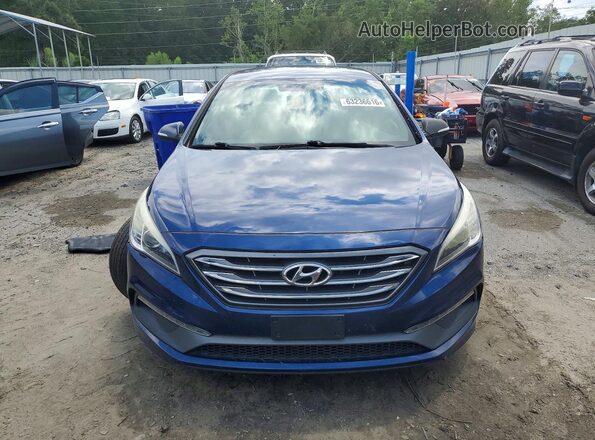 5NPE34AB3HH464323 2017 HYUNDAI SONATA Blue Вид спереду