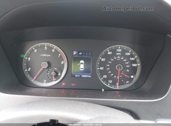 5NPE34AB5HH447281 2017 HYUNDAI SONATA Silver Widok tylnych siedzeń