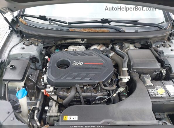 5NPE34AB5HH447281 2017 HYUNDAI SONATA Silver Widok z tyłu