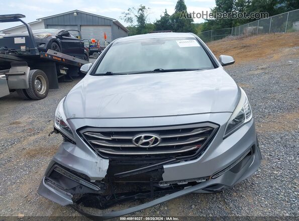 5NPE34AB5HH447281 2017 HYUNDAI SONATA Silver Widok zestawu wskaźników