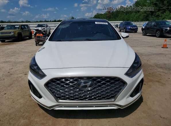 5NPE34AB5KH800481 2019 HYUNDAI SONATA White Вид спереду