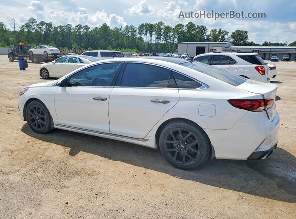 5NPE34AB5KH800481 2019 HYUNDAI SONATA White Задня ліва чверть