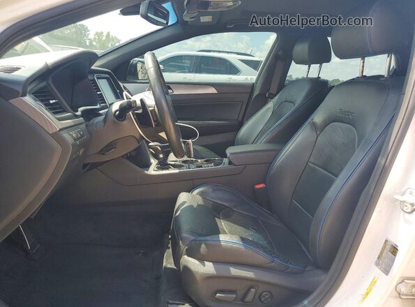 5NPE34AB5KH800481 2019 HYUNDAI SONATA White Вид салону спереду
