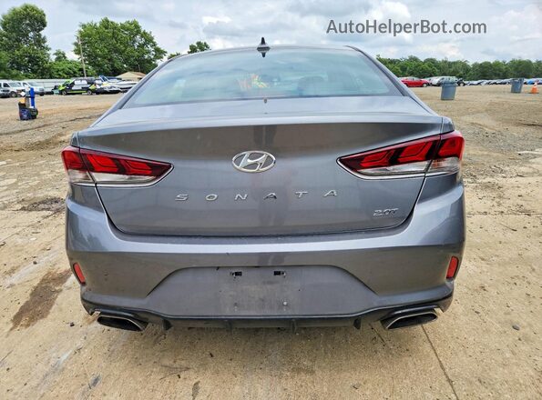 5NPE34AB6JH690314 2018 HYUNDAI SONATA Серый Вид сзади