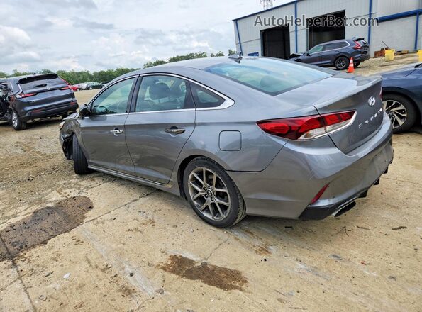 5NPE34AB6JH690314 2018 HYUNDAI SONATA Серый Задняя левая четверть