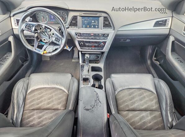 5NPE34AB8HH459571 2017 HYUNDAI SONATA White Առջևի վահանակի տեսք