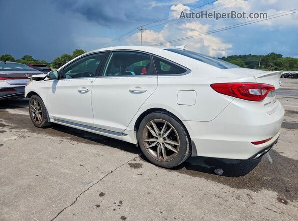 5NPE34AB8HH459571 2017 HYUNDAI SONATA White Հետևի ձախ