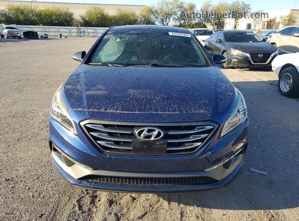 5NPE34AB8HH520434 2017 HYUNDAI SONATA Blue წინა ხედი