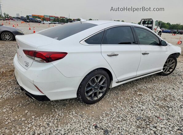 5NPE34AB8JH658142 2018 HYUNDAI SONATA White Tył prawy