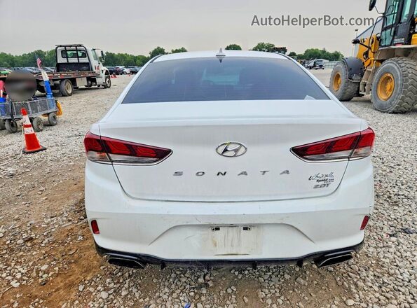 5NPE34AB8JH658142 2018 HYUNDAI SONATA White Widok z tyłu