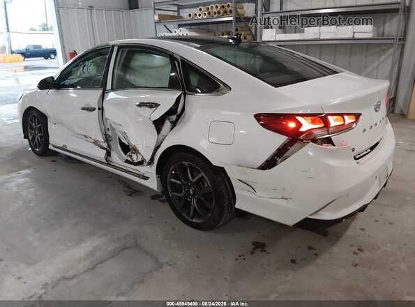 5NPE34AB9KH762575 2019 HYUNDAI SONATA Белый Задняя левая четверть