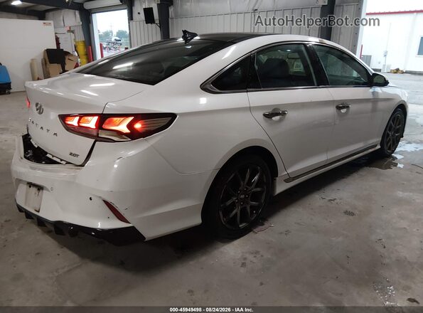 5NPE34AB9KH762575 2019 HYUNDAI SONATA Белый Задняя правая четверть