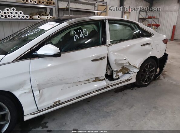5NPE34AB9KH762575 2019 HYUNDAI SONATA Белый Вид спереди
