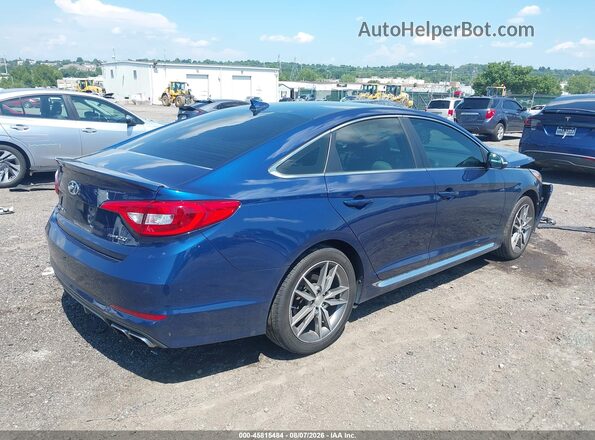 5NPE34ABXHH513503 2017 HYUNDAI SONATA Blue Հետևի աջ