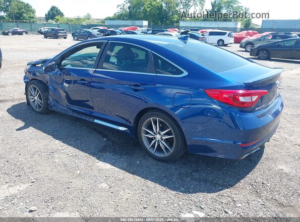 5NPE34ABXHH513503 2017 HYUNDAI SONATA Blue Հետևի ձախ