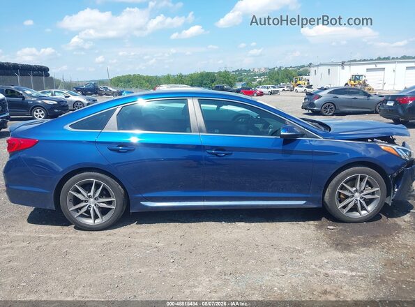 5NPE34ABXHH513503 2017 HYUNDAI SONATA Blue Սալոնի հետևի տեսք