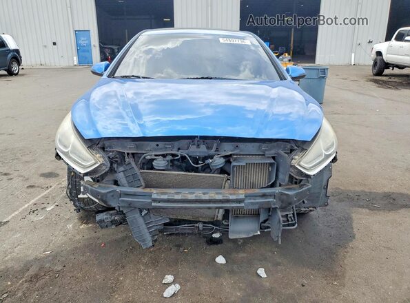 5NPE34ABXJH618483 2018 HYUNDAI SONATA Blue Vista frontal