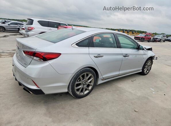 5NPE34ABXJH637566 2018 HYUNDAI SONATA Silver Հետևի աջ