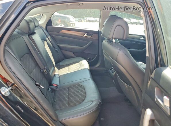 5NPE34AF0GH273119 2016 HYUNDAI SONATA Black Rear seats view