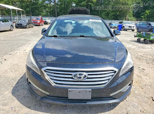 5NPE34AF0GH273119 2016 HYUNDAI SONATA Black Front view