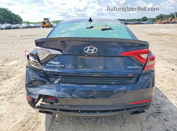 5NPE34AF0GH273119 2016 HYUNDAI SONATA Black Rear view
