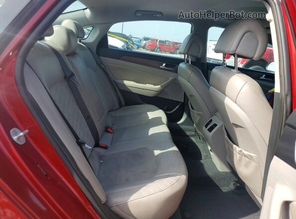 5NPE34AF0GH348482 2016 HYUNDAI SONATA Burgundy Вид задніх сидінь