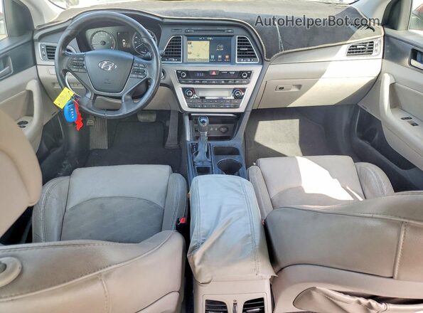 5NPE34AF0GH348482 2016 HYUNDAI SONATA Burgundy Вид панелі приладів