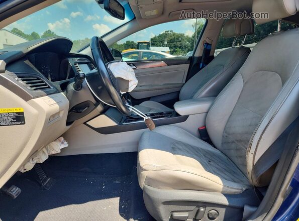 5NPE34AF0GH349986 2016 HYUNDAI SONATA Blue წინა სალონის ხედი