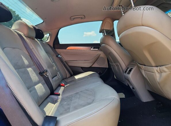 5NPE34AF0GH349986 2016 HYUNDAI SONATA Blue უკანა სავარძლების ხედი