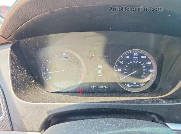 5NPE34AF0GH349986 2016 HYUNDAI SONATA Blue ხელსაწყოთა პანელის ხედი