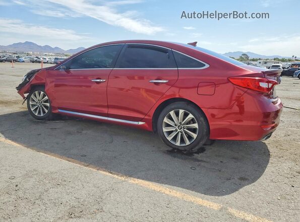 5NPE34AF0GH416344 2016 HYUNDAI SONATA Burgundy Trasero izquierdo
