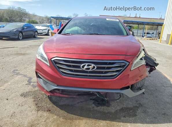 5NPE34AF0GH416344 2016 HYUNDAI SONATA Burgundy Vista frontal