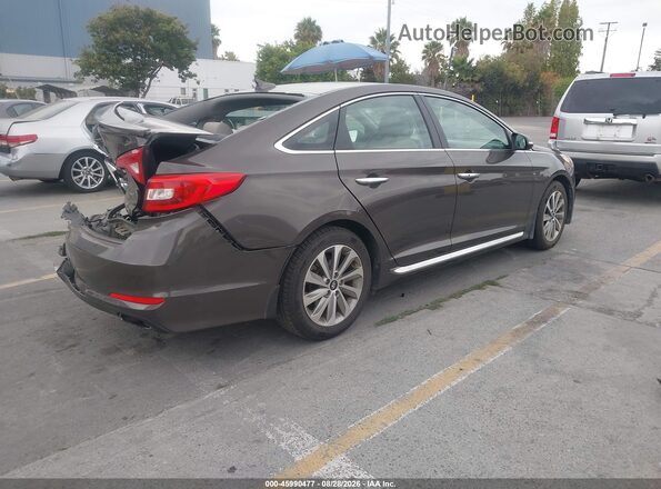 5NPE34AF0HH460720 2017 HYUNDAI SONATA Dark Brown Trasero derecho