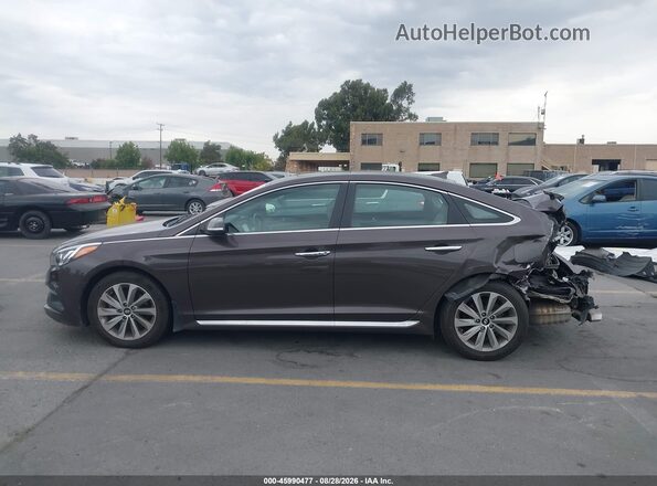 5NPE34AF0HH460720 2017 HYUNDAI SONATA Dark Brown 