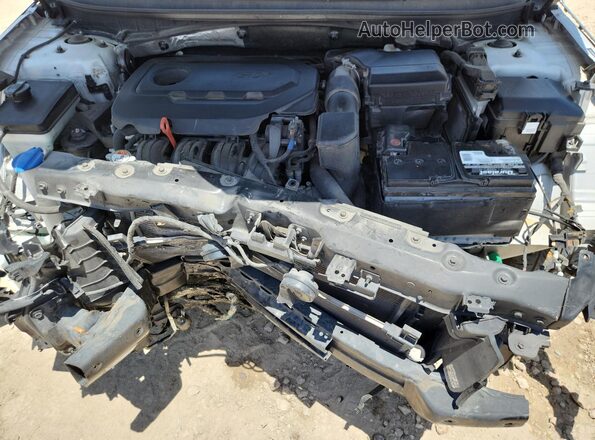 5NPE34AF0HH471300 2017 HYUNDAI SONATA Silver Widok komory silnika
