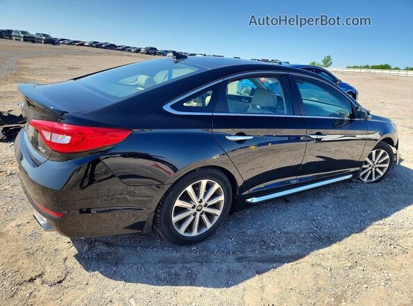 5NPE34AF0HH475976 2017 HYUNDAI SONATA Black Հետևի աջ