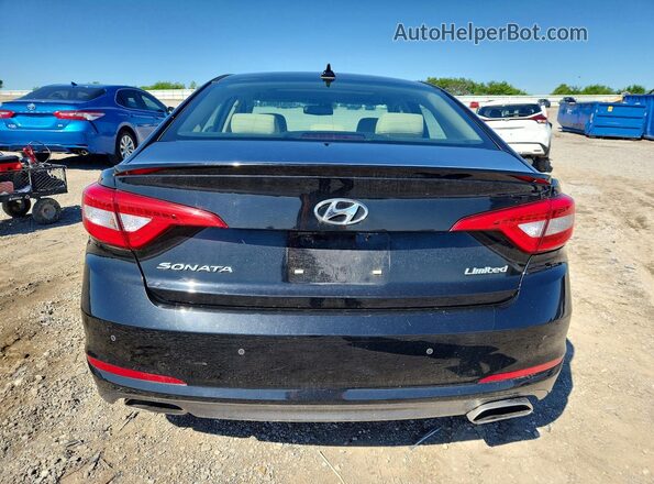 5NPE34AF0HH475976 2017 HYUNDAI SONATA Black Հետևի տեսք