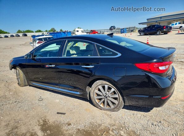 5NPE34AF0HH475976 2017 HYUNDAI SONATA Black Հետևի ձախ