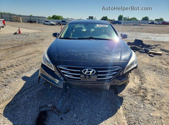 5NPE34AF0HH475976 2017 HYUNDAI SONATA Black Դիմացի տեսք