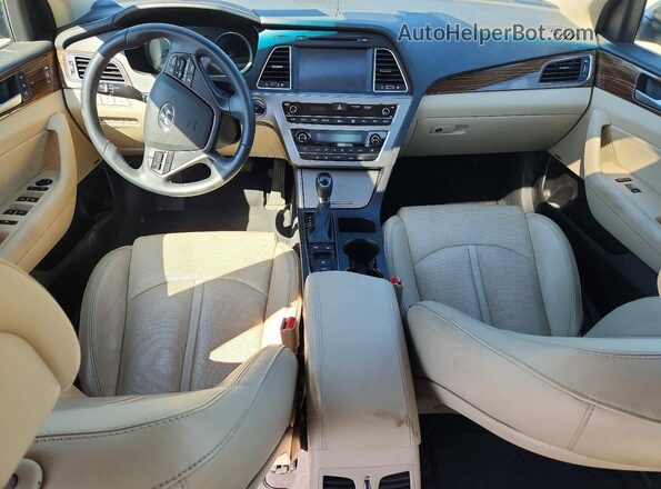 5NPE34AF0HH475976 2017 HYUNDAI SONATA Black Առջևի վահանակի տեսք