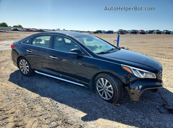 5NPE34AF0HH475976 2017 HYUNDAI SONATA Black Առջևի աջ