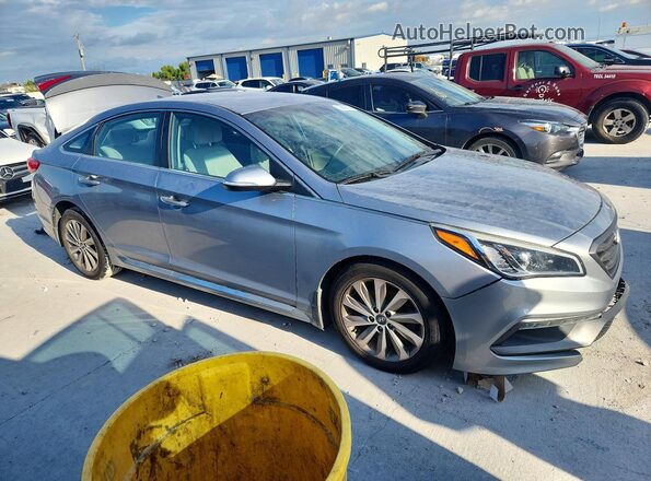 5NPE34AF0HH505221 2017 HYUNDAI SONATA Gray წინა მარჯვენა