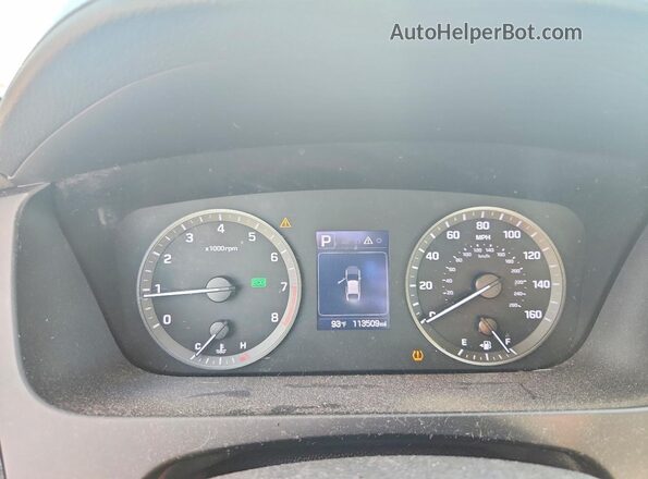5NPE34AF0HH505221 2017 HYUNDAI SONATA Gray ხელსაწყოთა პანელის ხედი