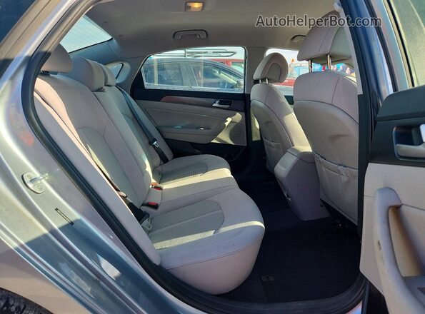 5NPE34AF0HH505221 2017 HYUNDAI SONATA Gray უკანა სავარძლების ხედი