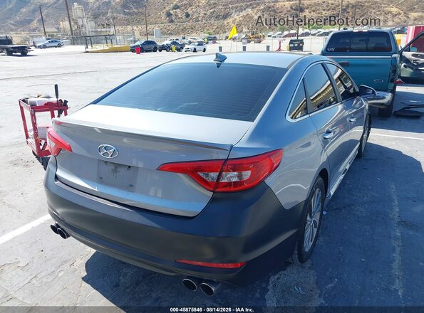 5NPE34AF0HH513187 2017 HYUNDAI SONATA Серебряный Задняя правая четверть