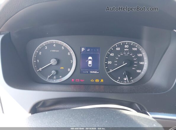 5NPE34AF0HH513187 2017 HYUNDAI SONATA Серебряный Вид задних сидений